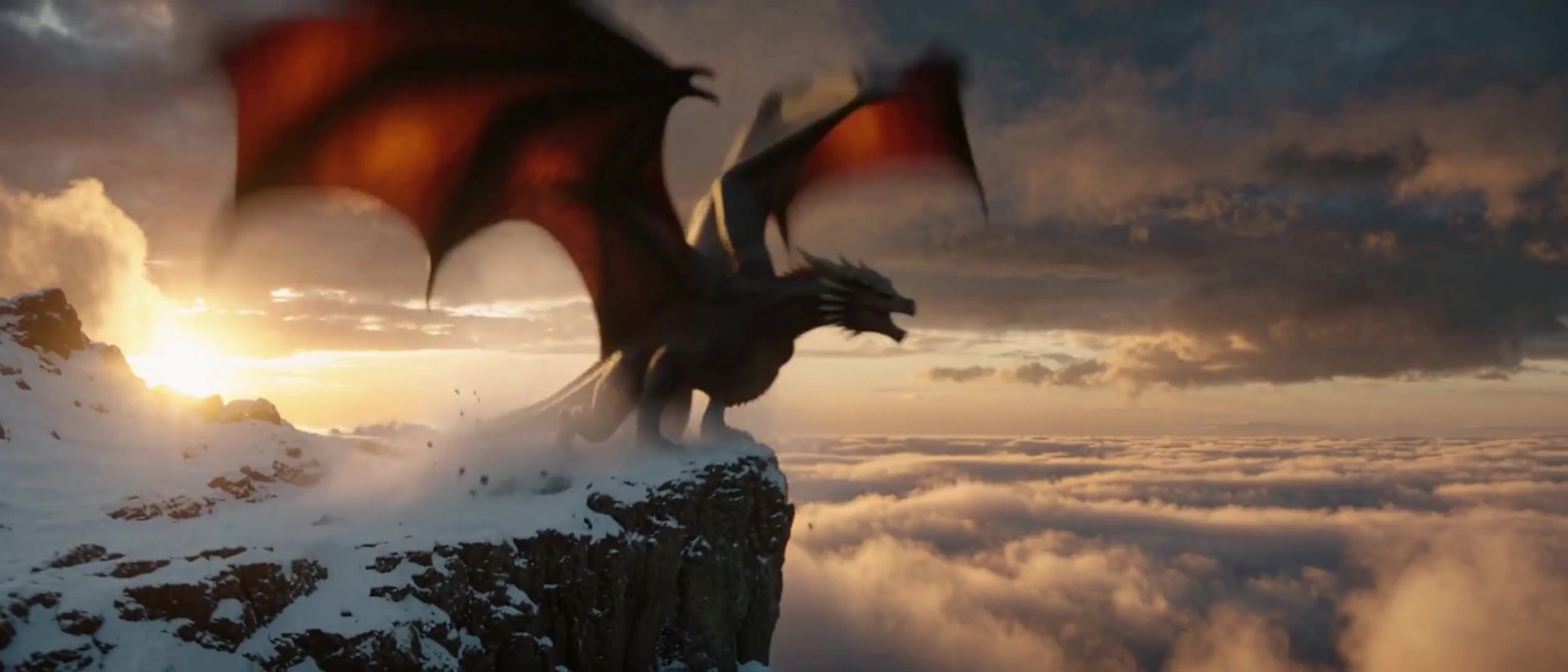 Actual DeepAny Studio Text to Video result: a five-second 21:9 fantasy launch with a sweeping crane camera.