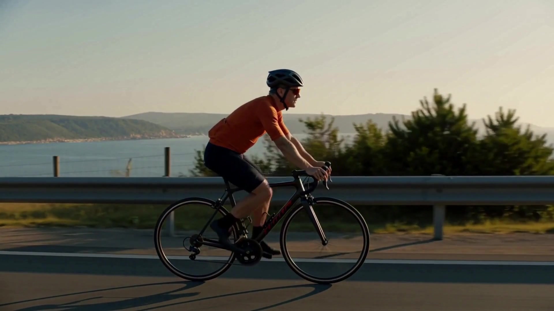 The original five-second coastal ride followed by five newly generated seconds. Inspect the join at five seconds.